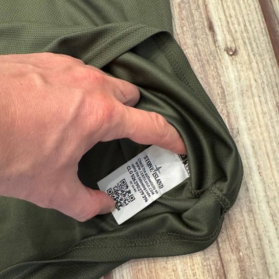 Комплект Stone Island 4 в 1 - Футболка Шорти кепка сумка Хакі | Зображення 3