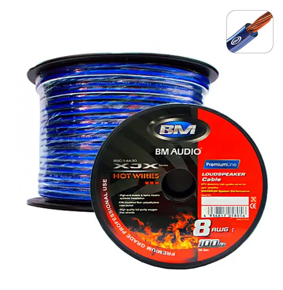 Силовой аудио кабель BOSCHMANN BPC-8A (8 AWG, 3.75 мм), бескислородная медь, одинарный