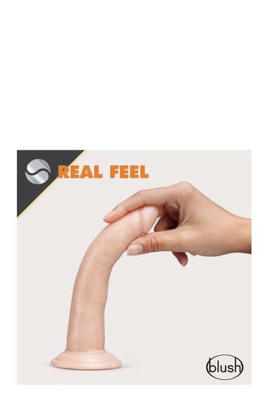 Фалоімітато реалістичний Blush Dr. Skin самозмащувальний, на присосці, бежевий sexstyle | Зображення 2