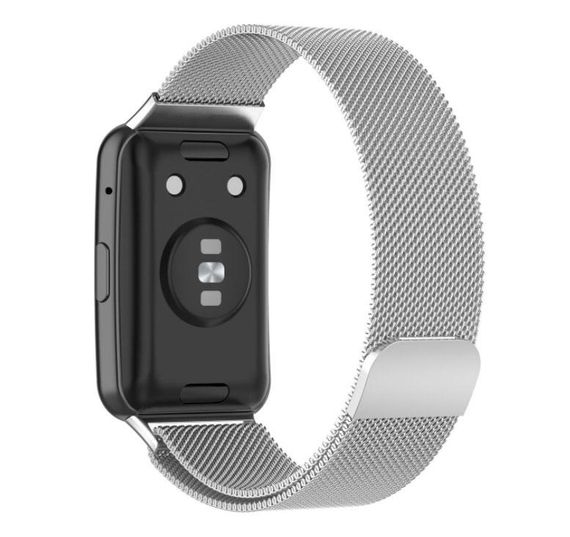 Міланський магнітний ремінець Primolux для смарт-годинника Huawei Watch Fit / Fit SE (TIA-B09, TIA-B29, STA-B39) - Silver | Зображення 1