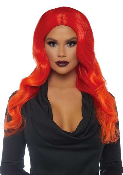 Руда перука омбре Leg Avenue Ombre long wavy wig, довга, локони, 61 см | Зображення 2