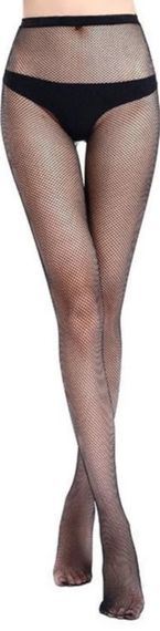 Колготи в дрібну чорну сітку S/L