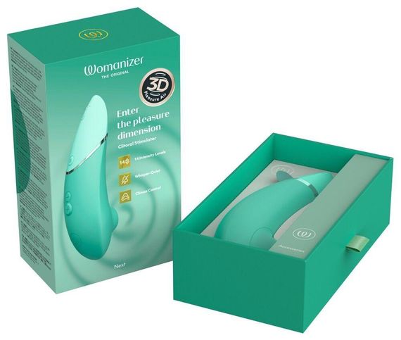 Вакуумний кліторальний стимулятор Womanizer Next Sage, 3D Pleasure Air, 14 рівнів інтенсивності sexstyle | Зображення 9