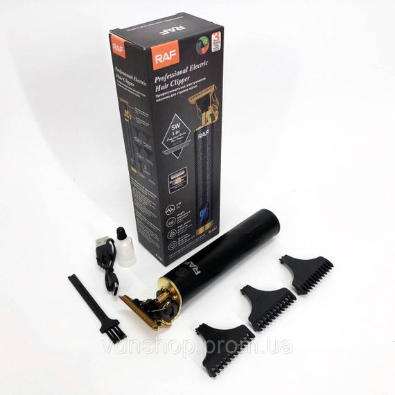 Акумуляторна машинка для стрижки RAF, Чоловічий набір для стрижки волосся бездротовий XV-79 | Зображення 7