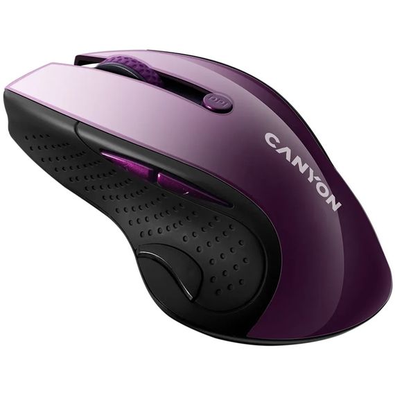 Мышь компьютерная безпроводная Canyon CNS-CMSW01P Purple фиолетовая | Зображення 1
