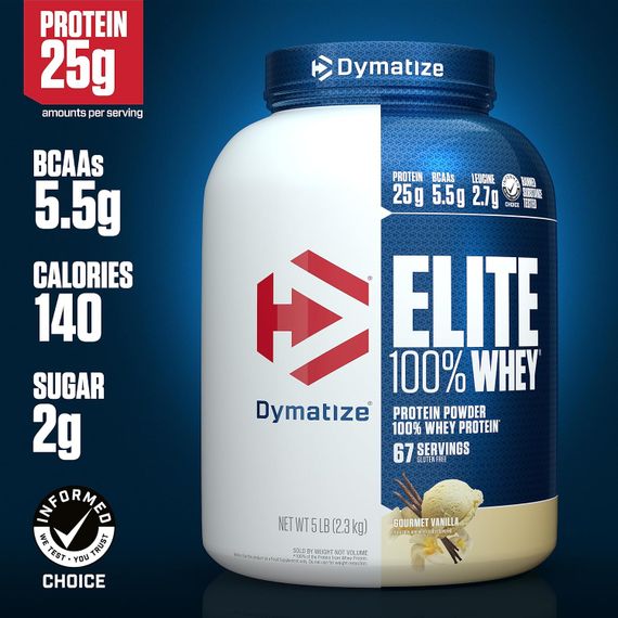 Протеїн Dymatize Elite 100% Whey Protein 2.3 kg (Gourmet Vanila) | Зображення 2