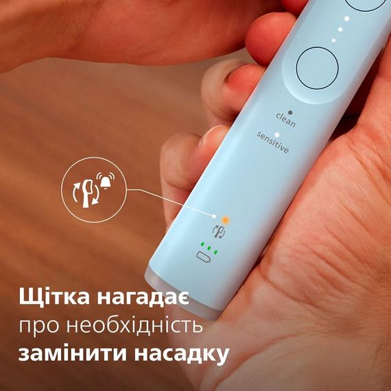 Електрична зубна щітка Philips Sonicare HX7406/02 (серія 6100), Блакитний - Уцінка | Зображення 7
