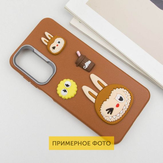Чохол TPU Leather Toys для Xiaomi Poco X6 / Note 13 Pro 5G Labubu / Brown | Зображення 2