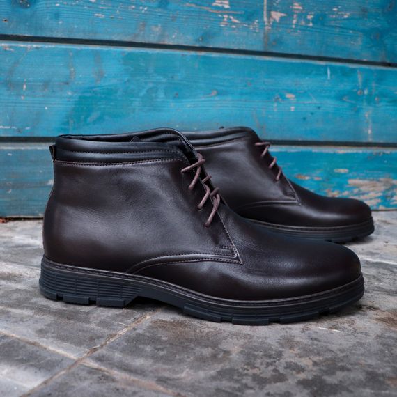 Теплі чоловічі черевики Ikos на шнурках 42, 45 розмір, коричневого кольору | Зображення 1