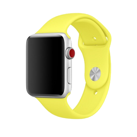 Спортивний ремінець кольору "жовтий неон" для Apple Watch 42/44 мм