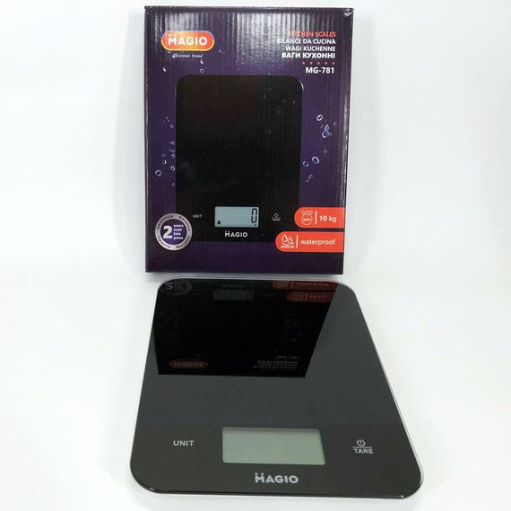 Весы кухонные MAGIO MG-781 водонепроницаемые, кухонные весы для взвешивания продуктов, весы пищевые | Зображення 8