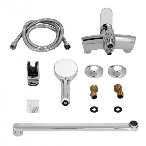 Смеситель для ванны Lidz Tani 005 с поворотным изливом (c душевым гарнитуром) (k40) LDTAN005CRM44962 Chrome | Зображення 5