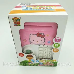 Сейф-скарбничка з кодовим замком Скарбничка Hello-Kitty | Дитяча Сейф скарбничка Хеллоу Кітті