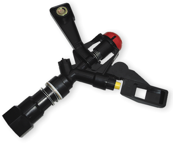 Зрошувач пульсівний Bradas BLACK LINE AQUA JET із внутрішньою різьбою 3/4"/ø20 м AJ-TS6005