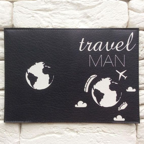 Обкладинка на паспорт Travel man 7 (чорний) | Зображення 2