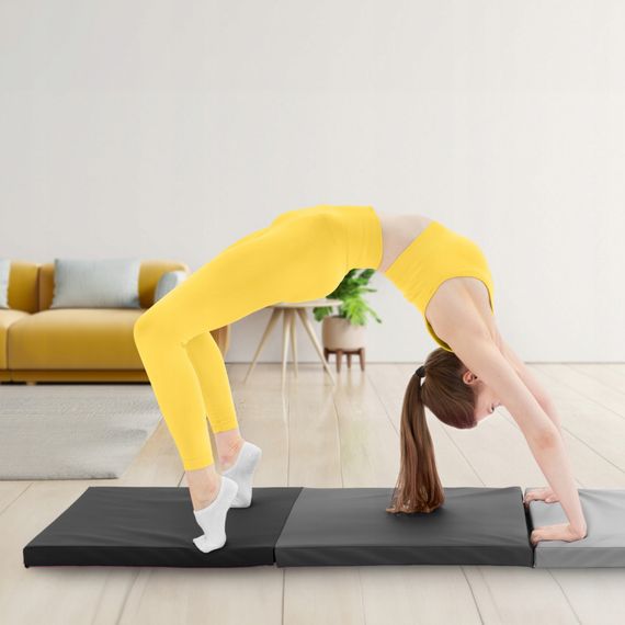 Мат гімнастичний складаний 4FIZJO 180 x 60 x 5 см 4FJ0571 Black/Grey (P-5907739319692) | Зображення 6