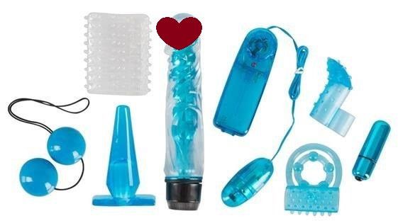 Набір секс іграшок Blue Appetizer 8-piece set Sex Aura