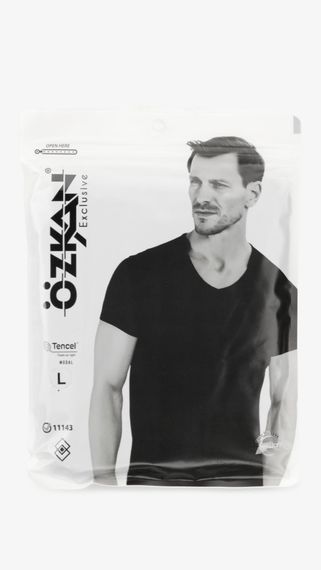 Футболка-білизна чоловіча OZKAN 11143 2XL Чорний shop (2000999344619) | Зображення 3