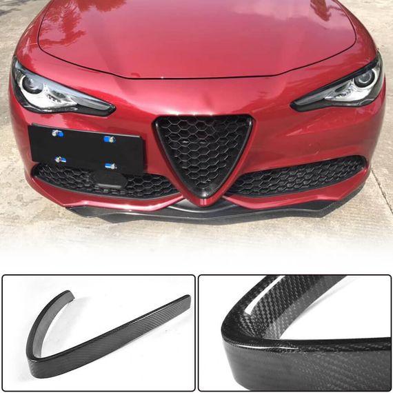 Накладка на решетку радиатора (для Sport/Quadrifoglio) для Alfa Romeo Giulia 2016-2022 гг | Зображення 1