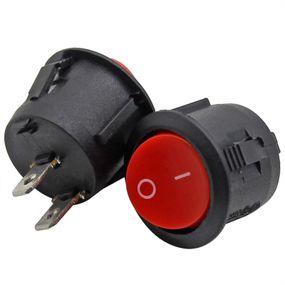 Красный кулисный переключатель KCD1 вкл выкл ON-OFF 2pin