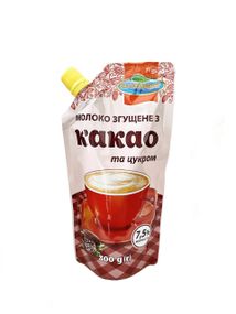 Молоко сгущенное Эко-молпродукт с сахаром и какао 7,5% 300 г