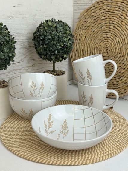 Кружка Intrendo Wheat Calm IN0038WHE 380 мл біла | Зображення 3