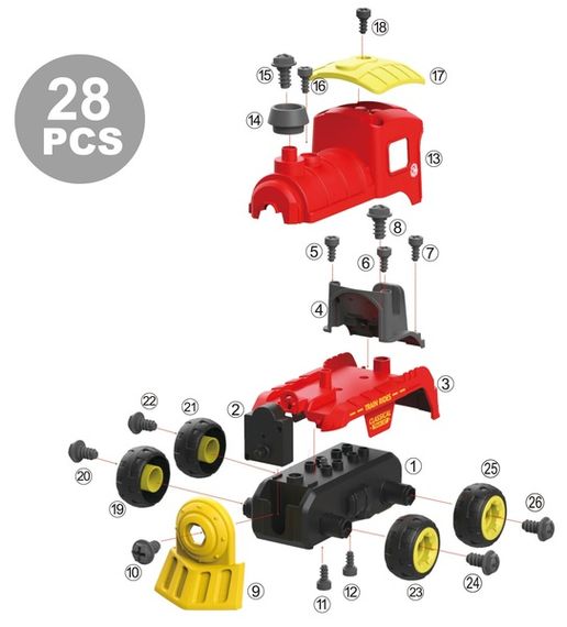 Поїзд з електродвигуном Diy Spatial Creativity LM8073-DZ-1 | Зображення 3