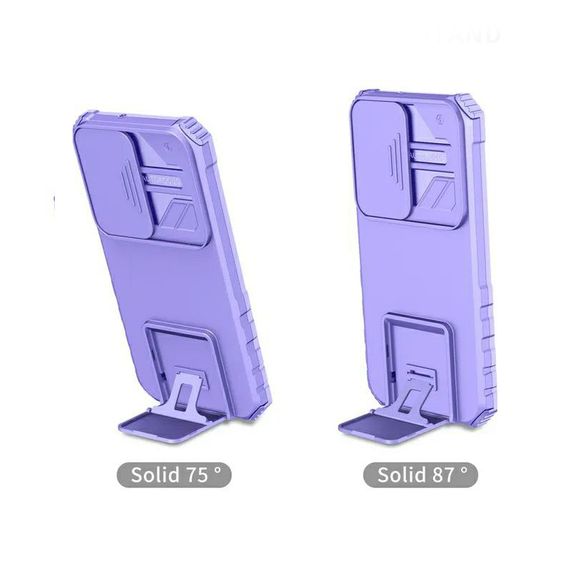 Чохол Kickstand із захистом камери для Samsung Galaxy S21 FE колір Фіолетовий | Зображення 2