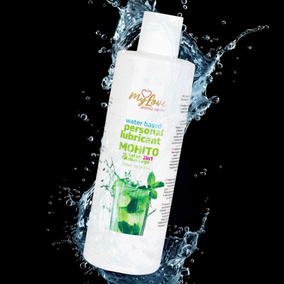 2в1 лубрикант та масажний гель - MyLove Aroma Series Intim&Massage Mohito, 300 мл Sex Aura | Зображення 3