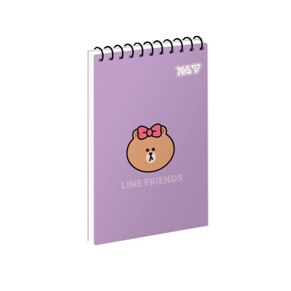 Зошит для записів А7 YES Line Frinds Be Cute 152514 80 аркушів