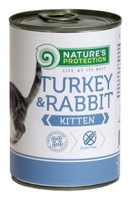 Корм Nature's Protection Kitten Turkey & Rabbit вологий з індичкою та кроликом для кошенят 400 гр