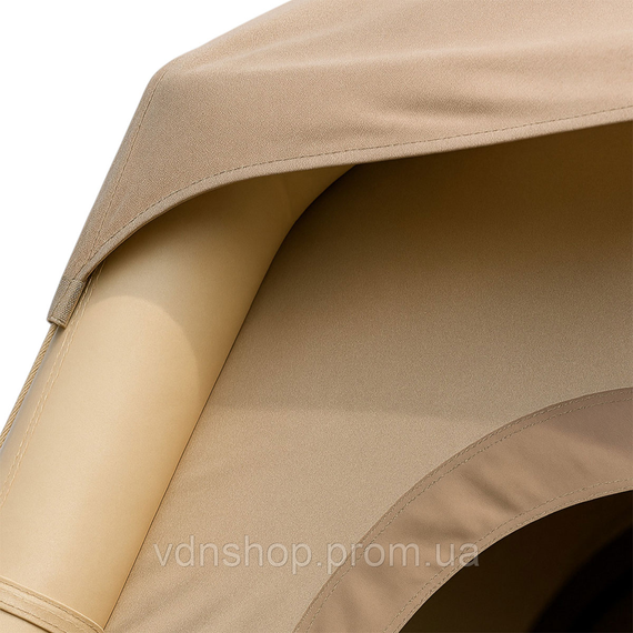Надувная 3-х местная палатка 230×230×150 (см) для туризма и рыбалки палатка с надувным каркасом Бежевая LU-021 | Зображення 2