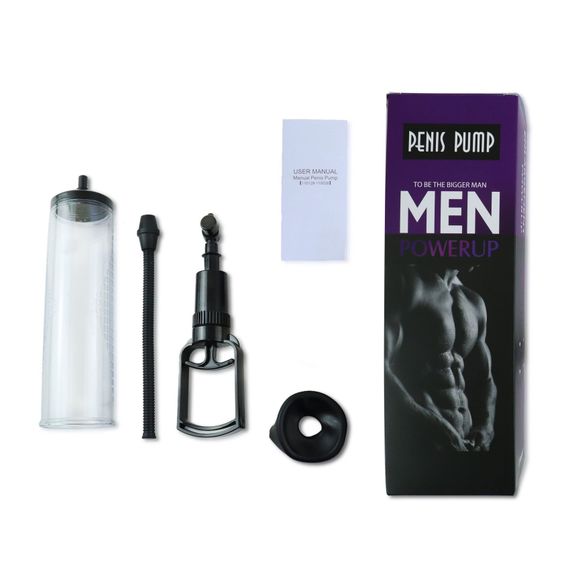 Вакуумна помпа з ручним насосом Men Powerup Black | Зображення 2
