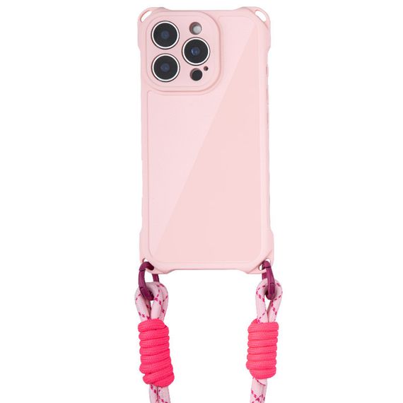 Чохол TPU CrossBody with straps для Apple iPhone 12 Pro (6.1") Pink | Зображення 1