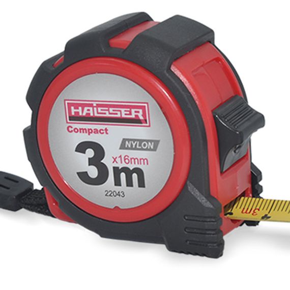 Рулетка измерительная 3мx16мм Haisser Compact 22043 | Зображення 1