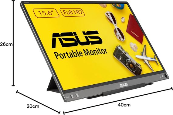 Монитор портативный Asus 15.6&quot; ZenScreen MB16ACE USB-C 90LM0381-B04170 | Зображення 1