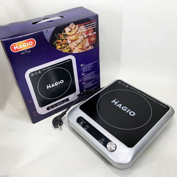 Маленька електрична плитка Magio MG-145 2000 Вт, Портативна плита електро, Комфорочна електроплита FR-84 | Зображення 4
