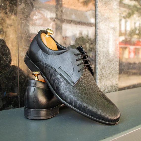 Черные мужские туфли из Польши 45 размер | Зображення 5