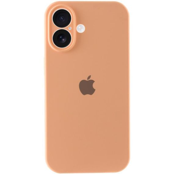 Чехол Silicone Case Full Camera Protective (AA) для Apple iPhone 16 (6.1") Оранжевый / Cantaloupe | Зображення 4