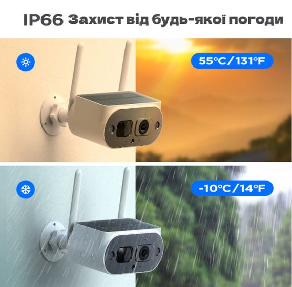Камера видеонаблюдения WiFi Solar Camera 2MP XPRO FHD - Содержит две батареи 18650 20 (MER-15339_1519) | Зображення 4