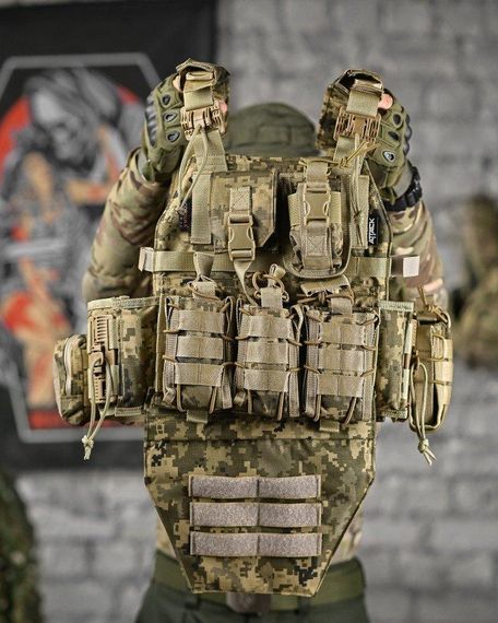 Качественная плитоноска Attack STATIX пиксель ДЛ6478 | Зображення 1