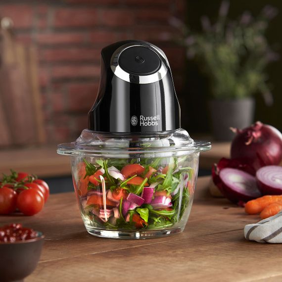 Измельчитель Russell Hobbs 24662-56 Matte Black, 200 Вт, 500 мл, лезвия из нерж. стали, черный (24662-56) | Зображення 1