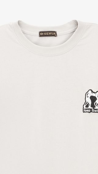 Футболка з принтом чоловіча GENUA G01222-0038 2XL Світло-сірий shop (2000999392580) | Зображення 1