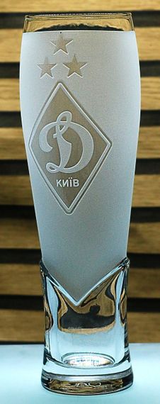 Пивний келих крафтовий 440мл ФК Динамо Київ з гравіюванням подарунок для фаната футбольна кружка | Зображення 2