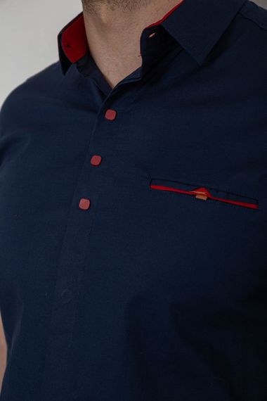 Рубашка мужская . -уценка, цвет синий, 214R7114-2-U-1 | Зображення 4