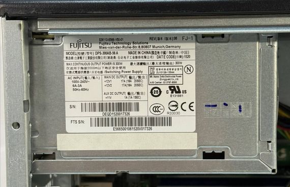 Робоча станція Fujitsu Celsius W530 Workstation Tower / Intel Xeon E3-1246 v3 (4 (8) ядра по 3,5 - 3,9 ГГц) / 16 ГБ DDR3 / 240 ГБ SSD + 1000 ГБ HDD / nVidia Quadro 600, 1 ГБ GDDR3, 128-біт / DVD-ROM / 380 Вт б/в | Зображення 5