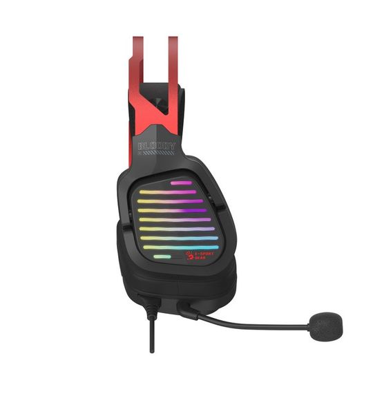 Гарнітура ігрова Bloody G560 Sports Red з підсвічуванням, колір чорно-червоний, USB | Зображення 3