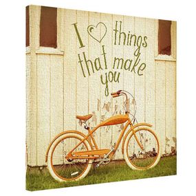 Картина на полотні 50х50 I love things that make you (H5050_16L016)