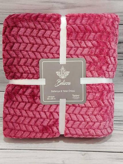 Плед Belizza Kapadokya bordo 200х220см Микрофибра