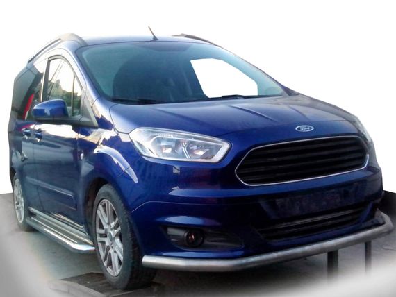 Передній захист ST008 (нерж) для Ford Courier 2014-2024 рр